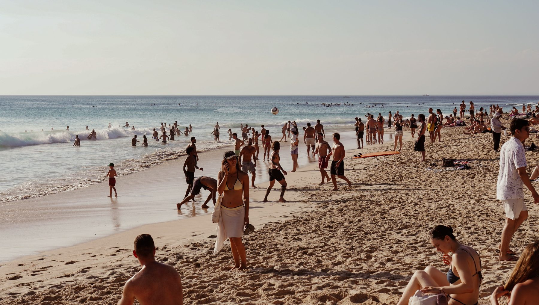 A Bali beach at golden hour
